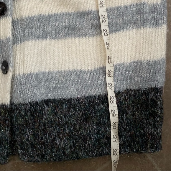 vtg Wool/Mink Knit Sweater Coat (46) - Picture 10 of 10